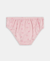 Disney Mickey Mouse Super Combed Cotton Printed Panty with Concealed Waistband - Lemon Meringue, Skyway & Fairy Tale (Pack of 3)