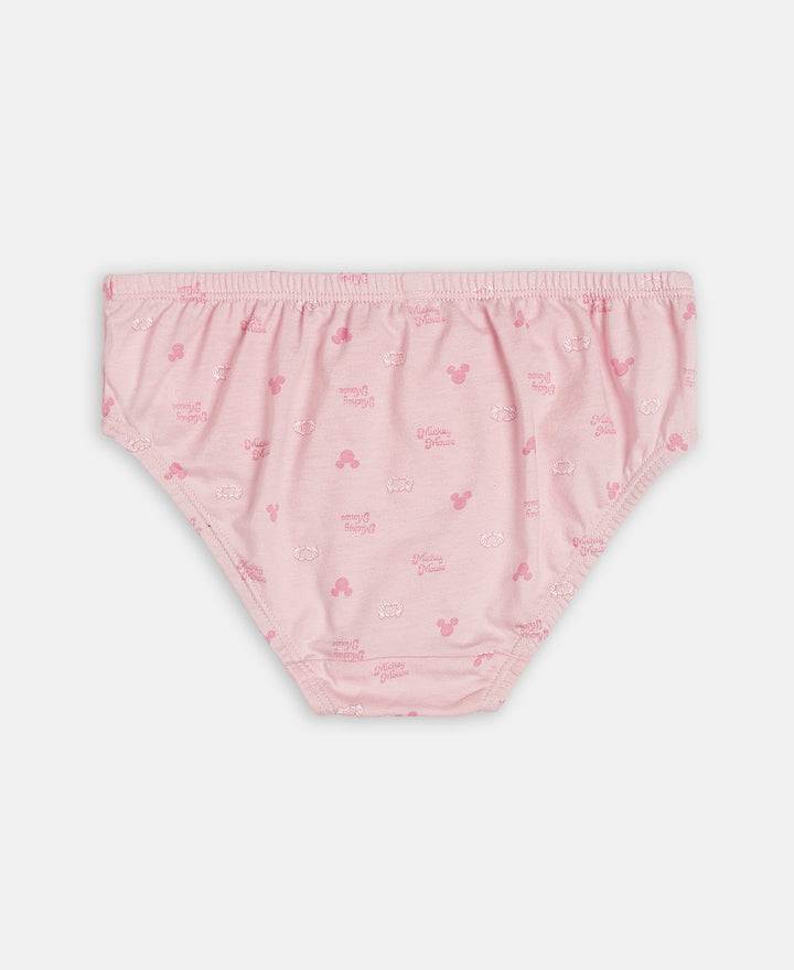 Disney Mickey Mouse Super Combed Cotton Printed Panty with Concealed Waistband - Lemon Meringue, Skyway & Fairy Tale (Pack of 3)