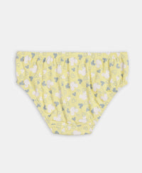 Disney Mickey Mouse Super Combed Cotton Printed Panty with Concealed Waistband - Lemon Meringue, Skyway & Fairy Tale (Pack of 3)