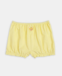 Disney Princess Collection Super Combed Cotton Printed Bloomers with Concealed Waistband - Fairy Tale, Lemon Meringue & Aqua Sky (Pack of 3)