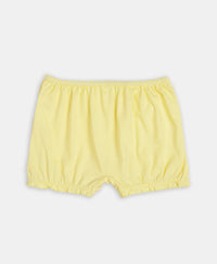Disney Princess Collection Super Combed Cotton Printed Bloomers with Concealed Waistband - Fairy Tale, Lemon Meringue & Aqua Sky (Pack of 3)