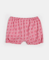 Disney Princess Collection Super Combed Cotton Printed Bloomers with Concealed Waistband - Skyway, Imperial Blue & Wild Rose (Pack of 3)