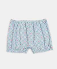 Disney Princess Collection Super Combed Cotton Printed Bloomers with Concealed Waistband - Skyway, Imperial Blue & Wild Rose (Pack of 3)