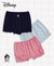 Disney Princess Collection Super Combed Cotton Printed Bloomers with Concealed Waistband - Skyway, Imperial Blue & Wild Rose (Pack of 3)