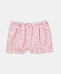 Disney Mickey Mouse Super Combed Cotton Printed Bloomers with Concealed Waistband - Lemon Meringue, Skyway & Fairy Tale (Pack of 3)