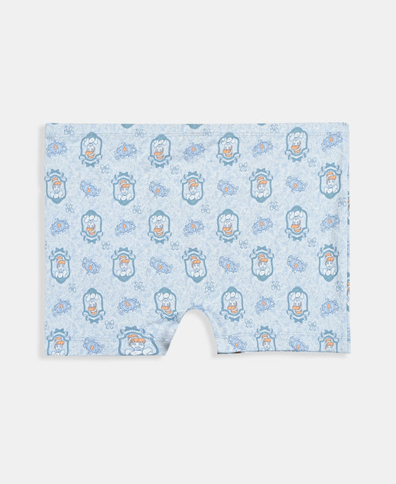 Disney Princess Collection Girls Super Combed Cotton Elastane Stretch Printed Shorties with Concealed Waistband - Skyway & Fairy Tale (Pack of 2)