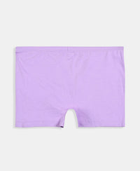 Disney Minnie Mouse Girls Super Combed Cotton Elastane Stretch Printed Shorties with Concealed Waistband - Misty Rose & Pastel Yellow (Pack of 2)