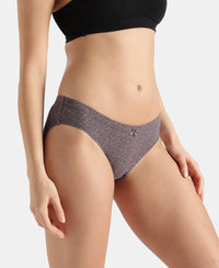Medium Coverage Super Combed Cotton Elastane Stretch Mid Waist Bikini With Concealed Waistband and StayFresh Treatment - Assorted Prints (Pack of 3)