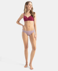 Medium Coverage Super Combed Cotton Elastane Stretch Mid Waist Bikini With Concealed Waistband and StayFresh Treatment - Assorted Colors (Pack of 3)