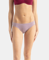 Medium Coverage Super Combed Cotton Elastane Stretch Mid Waist Bikini With Concealed Waistband and StayFresh Treatment - Assorted Colors (Pack of 3)