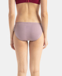 Medium Coverage Super Combed Cotton Elastane Stretch Mid Waist Bikini With Concealed Waistband and StayFresh Treatment - Assorted Colors (Pack of 3)