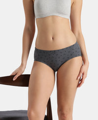 High Coverage Super Combed Cotton Elastane Stretch High Waist Hipster With Concealed Waistband and StayFresh Treatment - Assorted Prints (Pack of 3)
