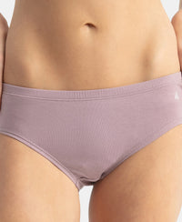 High Coverage Super Combed Cotton Elastane Stretch High Waist Hipster With Concealed Waistband and StayFresh Treatment - Assorted Colors (Pack of 3)