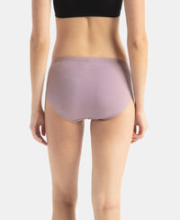 High Coverage Super Combed Cotton Elastane Stretch High Waist Hipster With Concealed Waistband and StayFresh Treatment - Assorted Colors (Pack of 3)