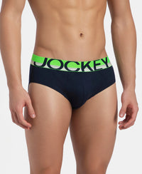 Super Combed Cotton Solid Brief with Ultrasoft Waistband - Navy (Pack of 2)
