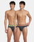Super Combed Cotton Rib Solid Brief with Ultrasoft Waistband - Charcoal Melange (Pack of 2)
