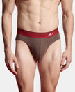 Super Combed Cotton Rib Solid Brief with Ultrasoft Waistband - Major Brow