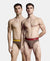 Super Combed Cotton Rib Solid Brief with Ultrasoft Waistband - Major Brown (Pack of 2)
