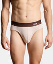 Super Combed Cotton Rib Solid Brief with Ultrasoft Waistband - Moon Beam