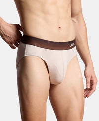 Super Combed Cotton Rib Solid Brief with Ultrasoft Waistband - Moon Beam