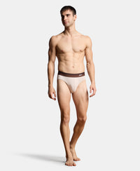 Super Combed Cotton Rib Solid Brief with Ultrasoft Waistband - Moon Beam