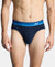 Super Combed Cotton Rib Solid Brief with Ultrasoft Waistband - Navy & Blue