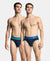 Super Combed Cotton Rib Solid Brief with Ultrasoft Waistband - Navy (Pack of 2)