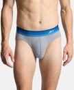 Super Combed Cotton Rib Solid Brief with Ultrasoft Waistband - Weathervane