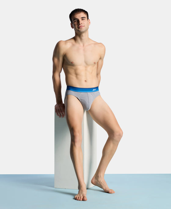 Super Combed Cotton Rib Solid Brief with Ultrasoft Waistband - Weathervane