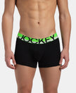 Super Combed Cotton Rib Solid Trunk with Ultrasoft Waistband - New Black