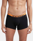 Super Combed Cotton Rib Solid Trunk with Ultrasoft Waistband - Black-1