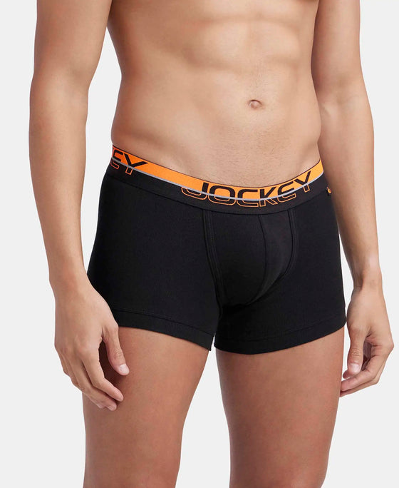 Super Combed Cotton Rib Solid Trunk with Ultrasoft Waistband - Black-2