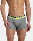 Super Combed Cotton Rib Solid Trunk with Ultrasoft Waistband - Grey