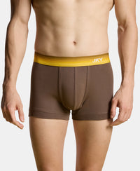 Super Combed Cotton Rib Solid Trunk with Ultrasoft Waistband - Major Brown