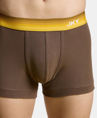 Super Combed Cotton Rib Solid Trunk with Ultrasoft Waistband - Major Brown