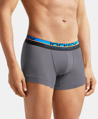Super Combed Cotton Rib Solid Trunk with Ultrasoft Waistband - Smooth Grey