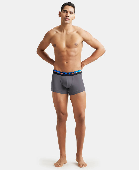 Super Combed Cotton Rib Solid Trunk with Ultrasoft Waistband - Smooth Grey