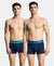 Super Combed Cotton Rib Solid Trunk with Ultrasoft Waistband - Navy (Pack of 2)