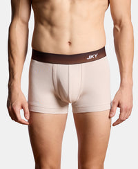 Super Combed Cotton Rib Solid Trunk with Ultrasoft Waistband - Weathervane & Moon Beam (Pack of 2)