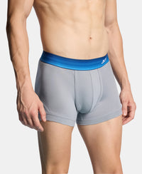 Super Combed Cotton Rib Solid Trunk with Ultrasoft Waistband - Weathervane & Moon Beam (Pack of 2)