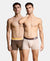 Super Combed Cotton Solid Trunk with Ultrasoft Waistband and StayFresh Treatment - Major Brown & Moon Beam (Pack of 2)
