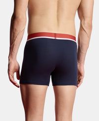 Super Combed Cotton Solid Trunk with Ultrasoft Waistband and StayFresh Treatment - Navy (Pack of 2)