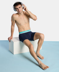 Super Combed Cotton Solid Trunk with Ultrasoft Waistband and StayFresh Treatment - Navy