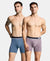 Super Combed Cotton Solid Boxer Brief with Ultrasoft Waistband and StayFresh Treatment - Bering Sea & Grey Ridge (Pack of 2)
