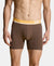 Super Combed Cotton Solid Boxer Brief with Ultrasoft Waistband and StayFresh Treatment - Major Brown