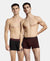 Super Combed Cotton Stretch Printed Trunk with Ultrasoft Waistband and StayFresh Treatment - Black & Red (Pack of 2)