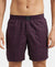 Tencel Lyocell Cotton Checkered Boxer Shorts with Side Pockets - Potent Purple-1