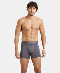 Tencel Micro Modal Elastane Stretch Printed Boxer Brief with Natural StayFresh Properties - Gun Metal-5