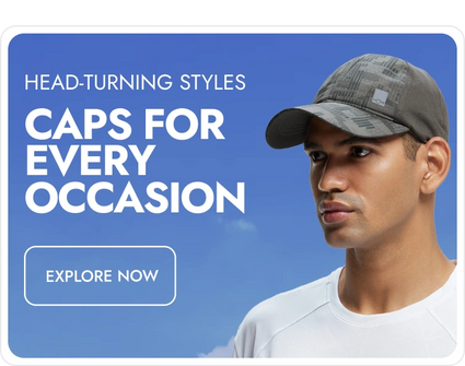 Caps For Every Occasion Men Banner
