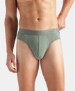 Tencel Micro Modal Cotton Elastane Stretch Solid Brief with Natural StayFresh Properties - Laurel Wreath